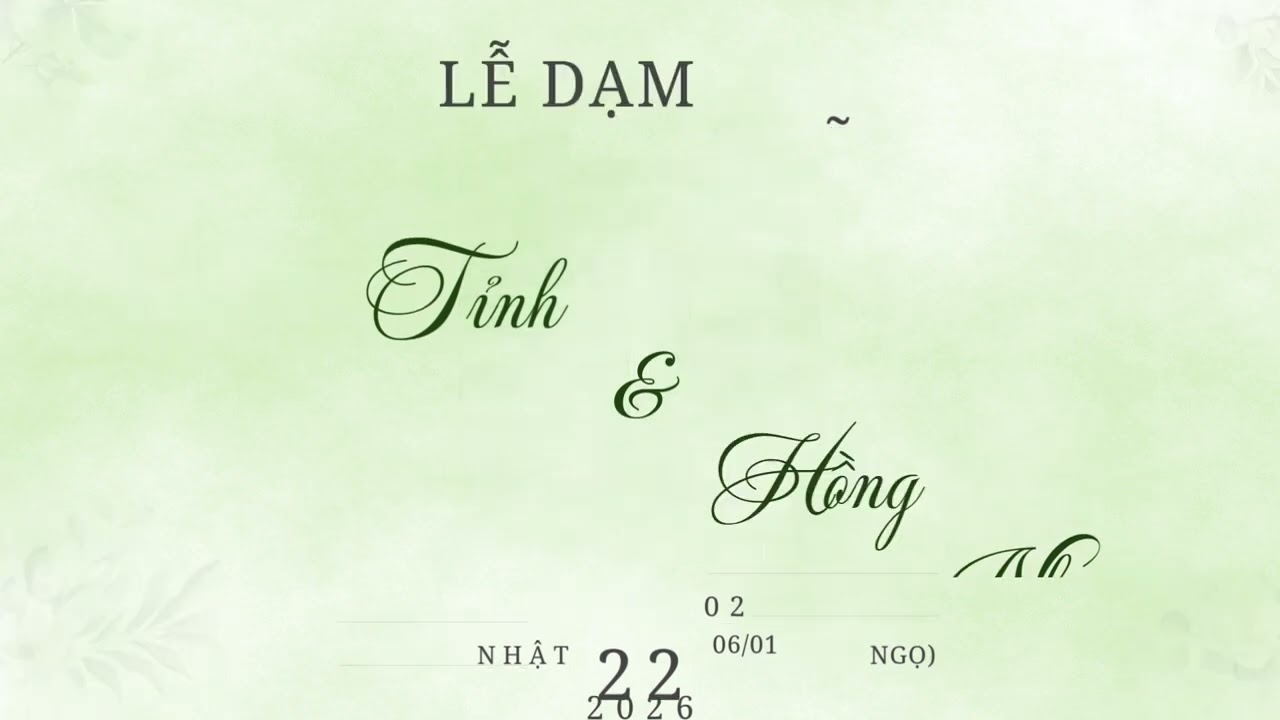 Lễ dạm ngõ QUANG TỈNH & HỒNG NHUNG | 22.02.2026 DL