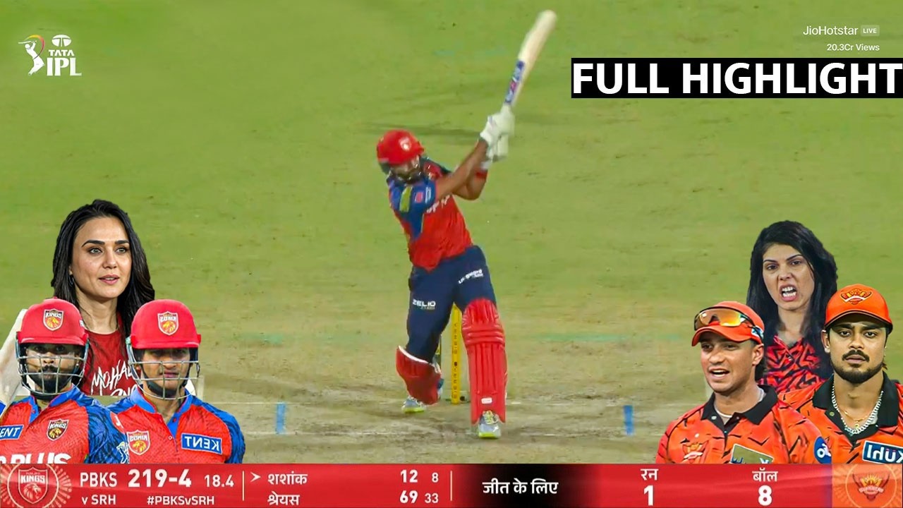 IPL 2026 PBKS vs SRH match full highlights, Punjab vs Hyderabad today ipl match highlights 2026