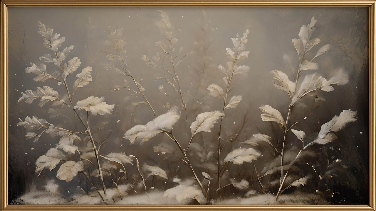 Timeless Botanical Winter Still Life Ambience | Moody Neutral Floral Art Screensaver | 6 HR Wall Art