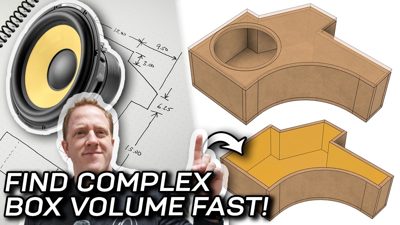 NO MATH? - Finding Subwoofer Box Volume FAST with 3D Design!
