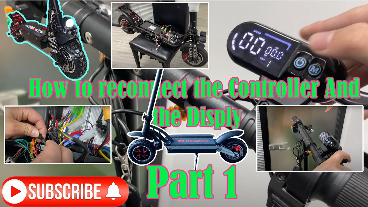How to reconnect the controller and the display Scooter fixing , controllers Instal  part 1BLADE GT