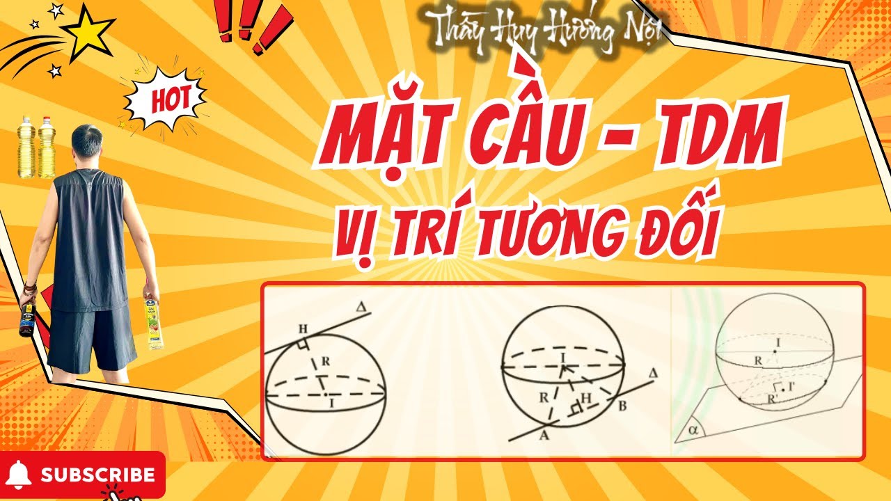 MẶT CẦU - HÌNH OXYZ -  VỊ TRÍ TƯƠNG ĐỐI