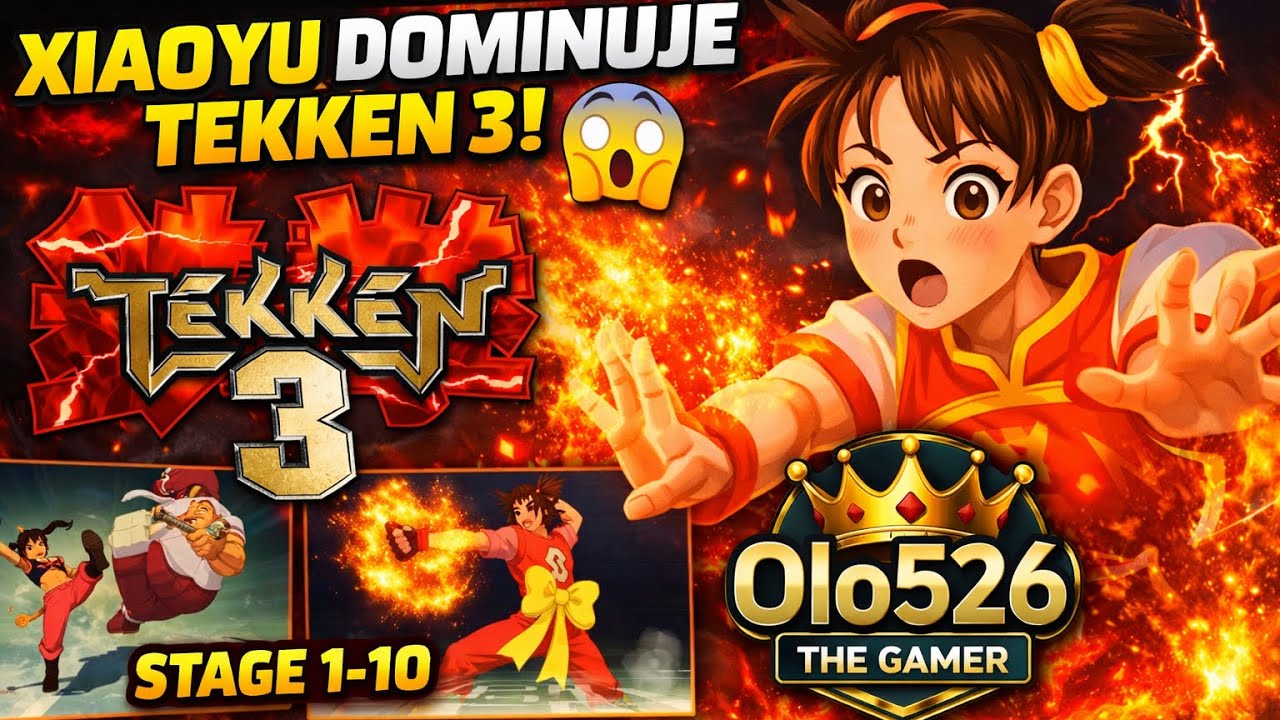 Tekken 3 z dzieciństwa… Xiaoyu robi MASAKRĘ Stage 1–10 🔥