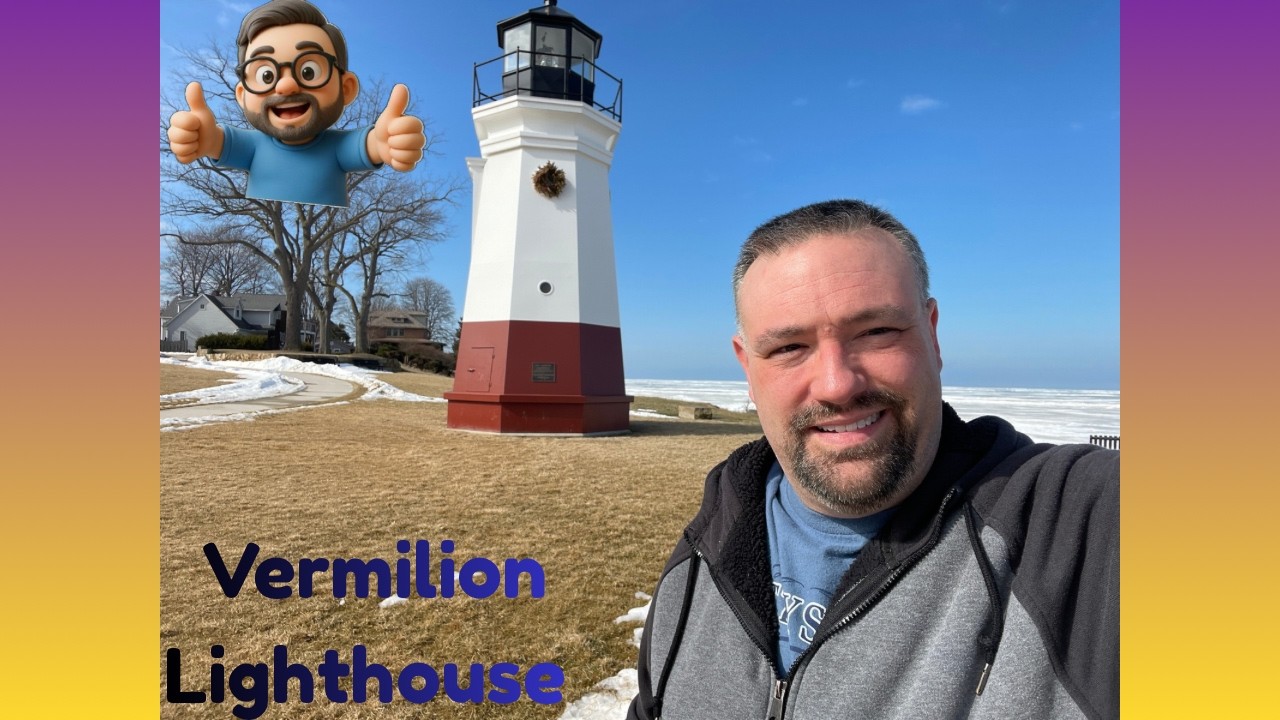 A winter trip to The Vermillion Lighthouse & Main Street Beach in Vermilion Ohio