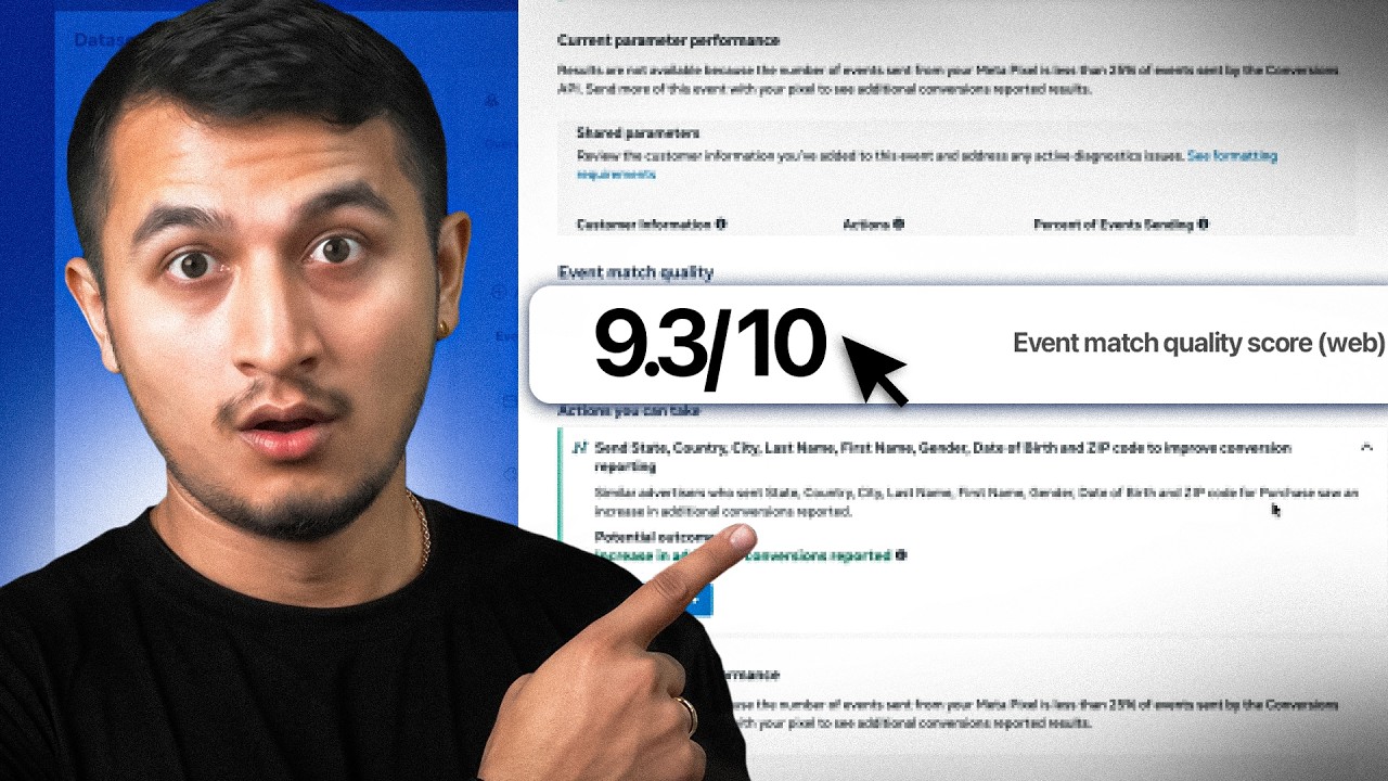 How I Got 9.3/10 Event Match Quality on Meta Ads