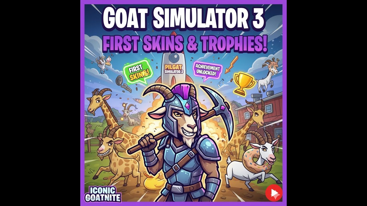 GOAT SIMULATOR 3: Unlocking My First Skins & Trophies! 🐐🏆