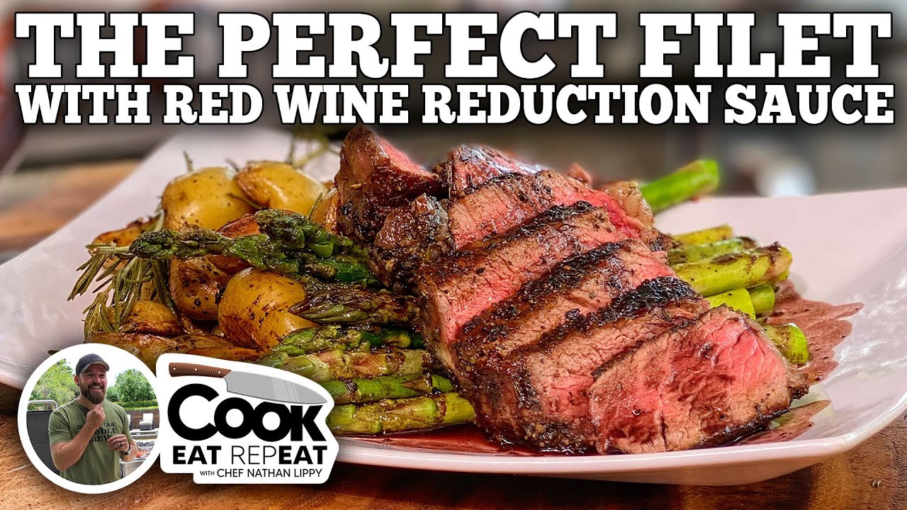 The Perfect Filet with Red Wine Reduction Sauce | Blackstone Griddle Recipes