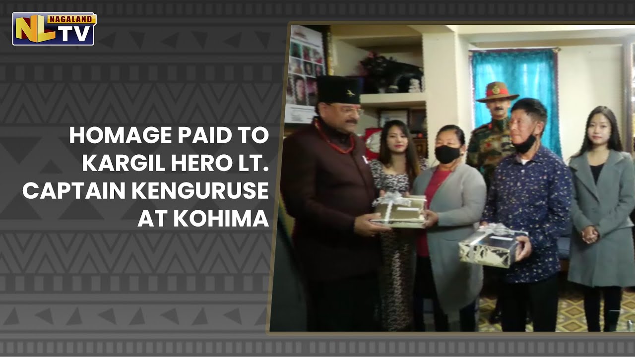 MoS AJAY BHATT PAYS HOMAGE TO KARGIL HERO LT. CAPTAIN KENGURUSE AT KOHIMA