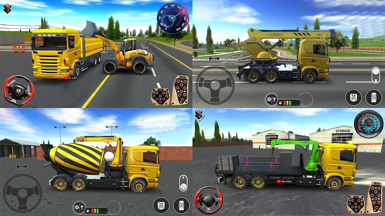 Heavy Excavator Transport Simulator Game - 3D Driving Long Trailer Truck | Android Gameplay iOS