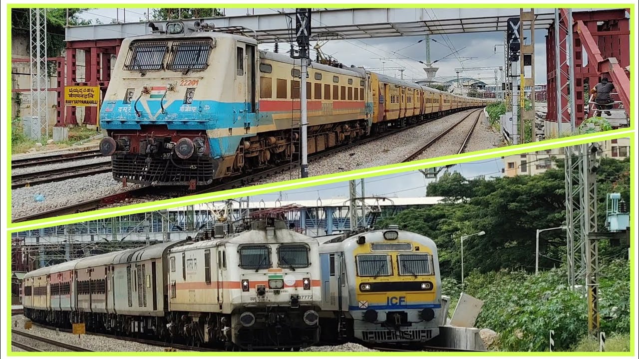 19 in 1 Back to Back Arriving and Departing Trains | Baiyyappanahalli | INDIAN RAILWAYS 