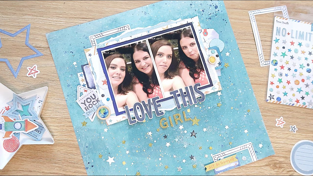Love This Girl | 12x12 Scrapbook Layout | Cocoa Vanilla Studio Design Team