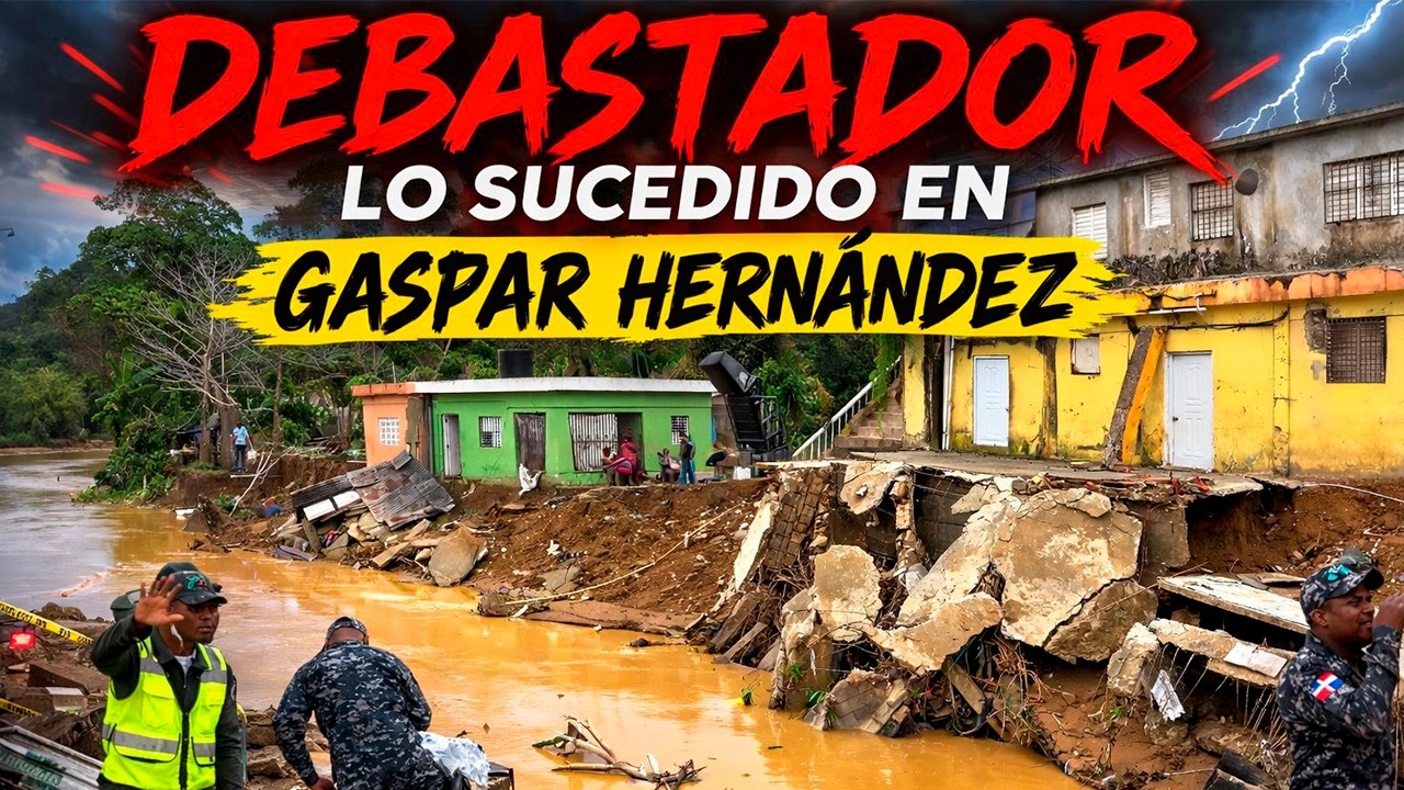 Asi se encuentra Gaspar Hernández luego de la crecída de río