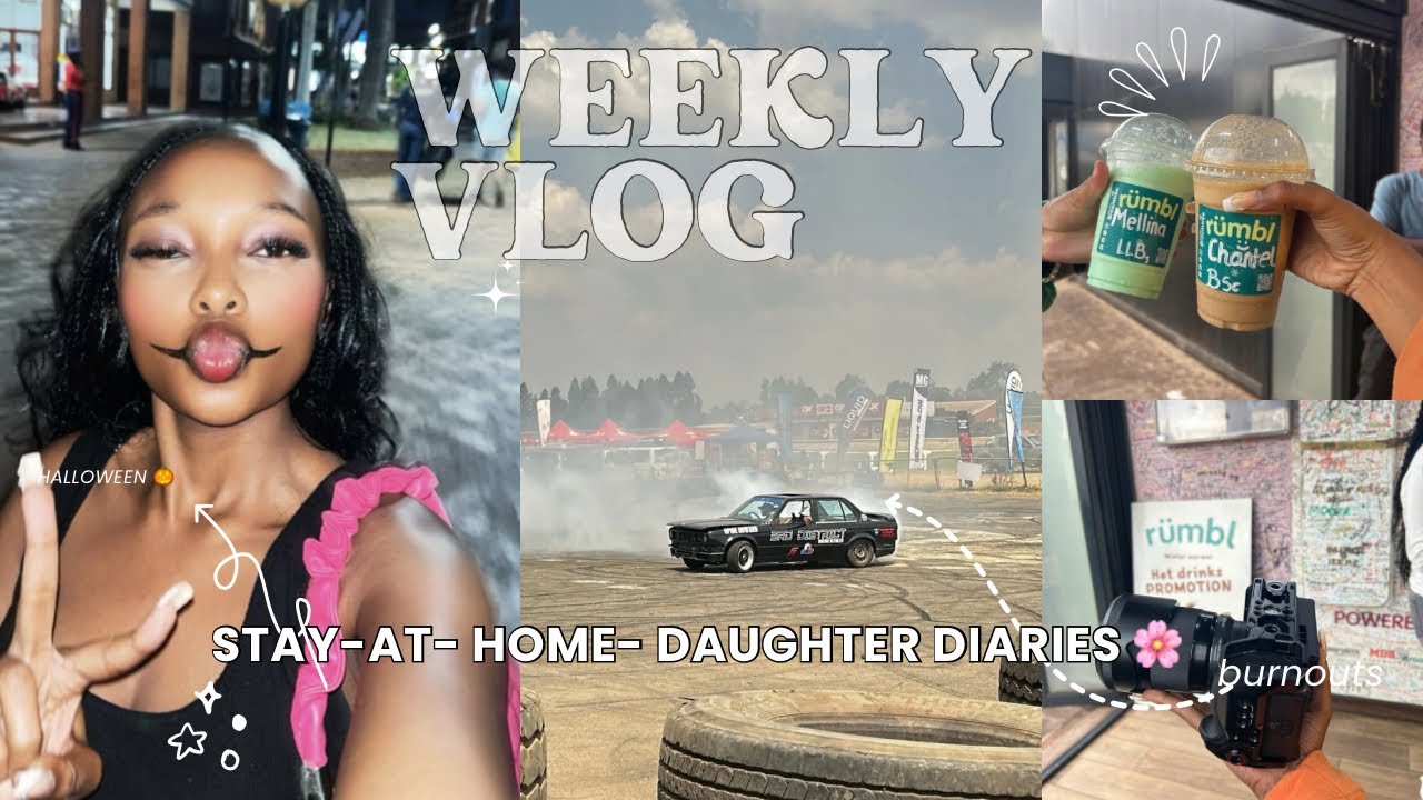 Creative Week Vlog🌸| Stay-at-Home Daughter Diaries — Donut Collab, Food Fest & Burnouts 🚗💨