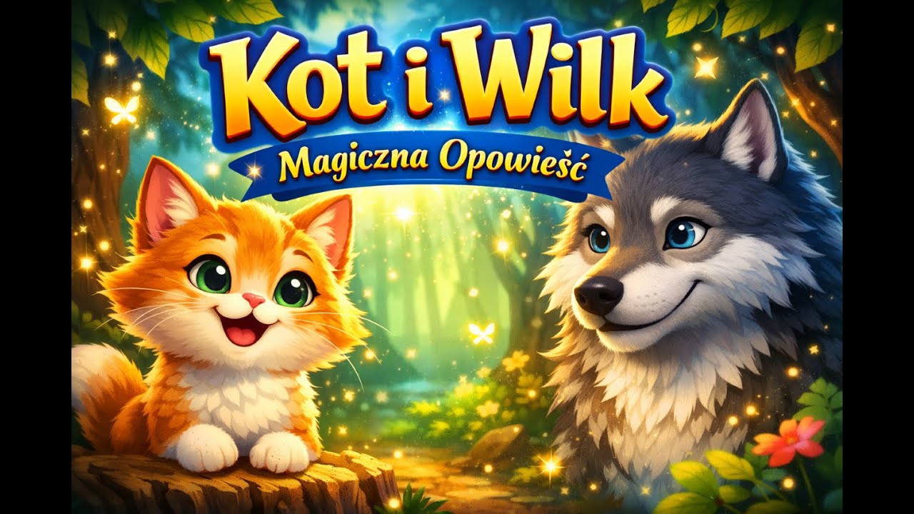 Kot i Wilk 🐱🐺 | Bajka dla Dzieci po Polsku🌙✨ | Spokojna Opowieść na Dobranoc