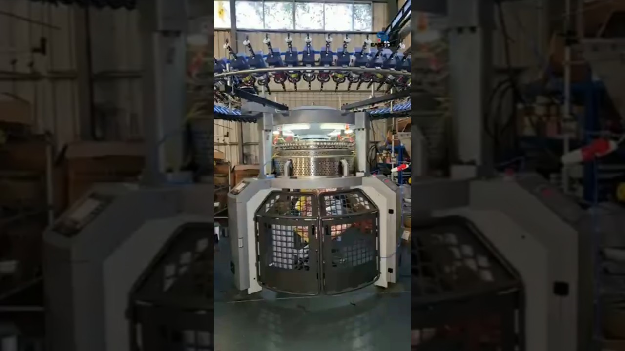 Double Jersey Electronic Jacquard Circular Knitting Machine #doublejersey #circularknittingmachine