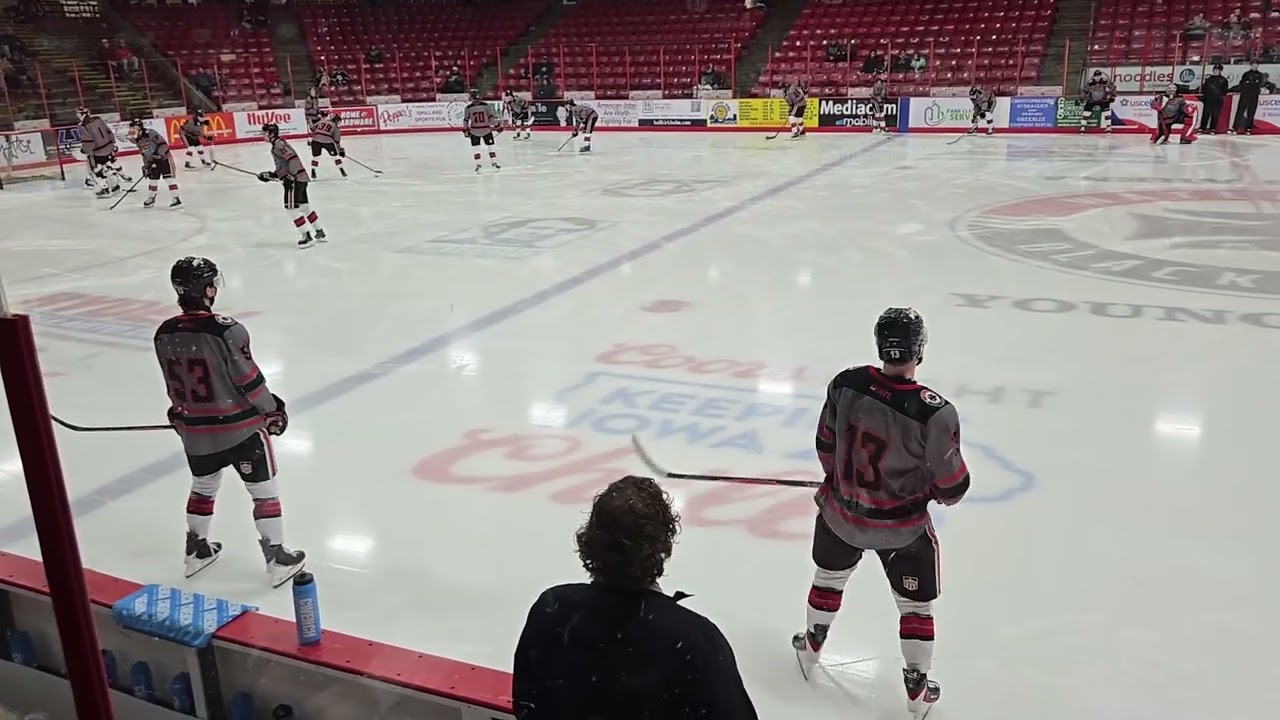 WATERLOO BLACKHAWKS PLAYERS PRACTICING. ##waterlooblackhawks 