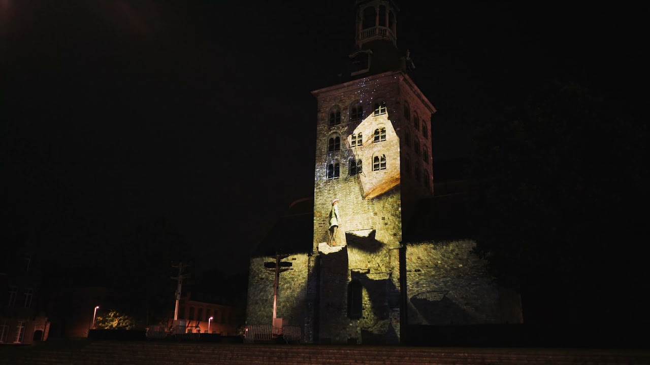 Harelbeke - Opening grote markt - Liederik Projection Mapping