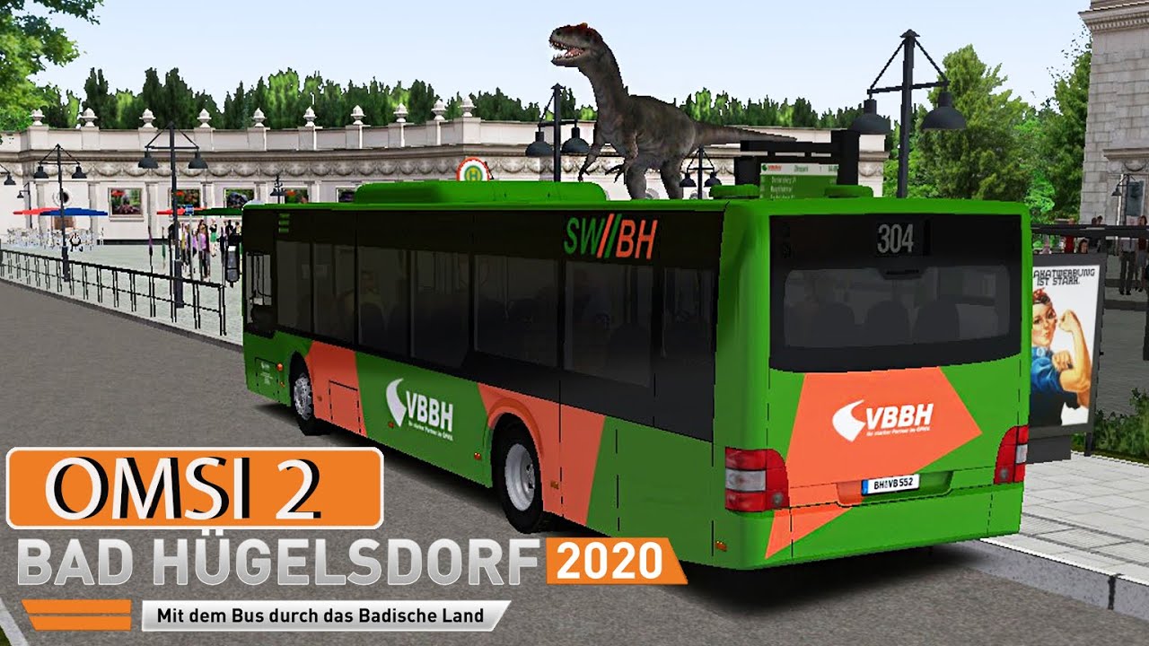 OMSI 2 Bad Hügelsdorf: Linie 304 vom Dinopark nach Sechelsberg im MAN A20  | BUS-SIMULATOR