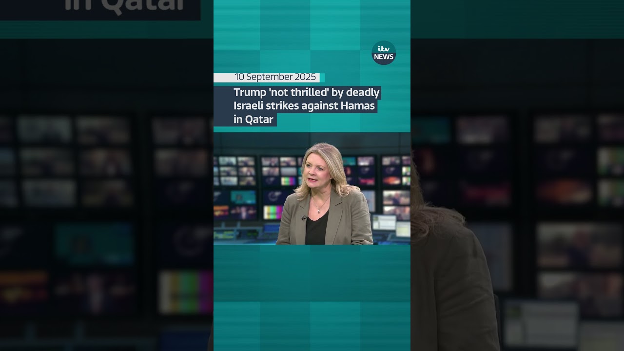 Trump 'not thrilled' by deadly Israeli strikes against Hamas in Qatar | ITV News