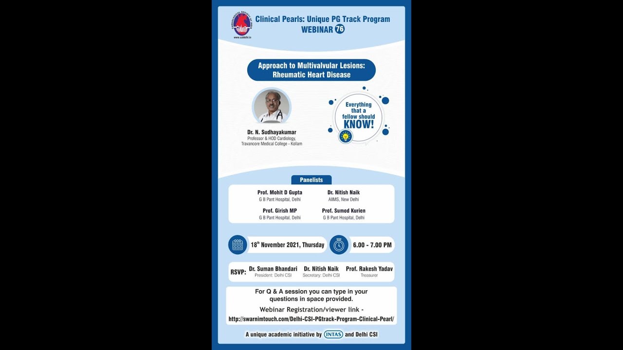 Clinical Approach to Multivalvular lesions in RHD : Dr Sudhay Kumar