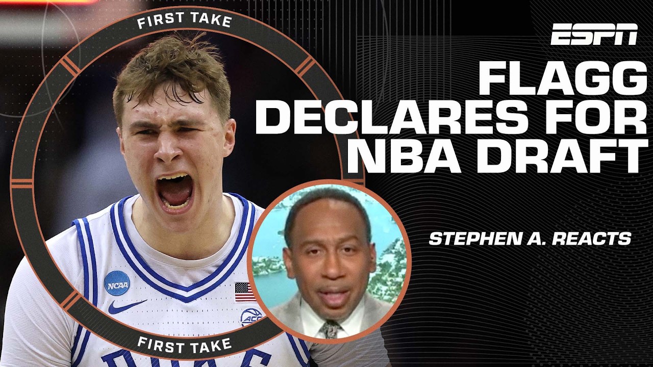 Cooper Flagg DECLARES for the 2025 NBA Draft 🚨 Stephen A. REACTS | First Take