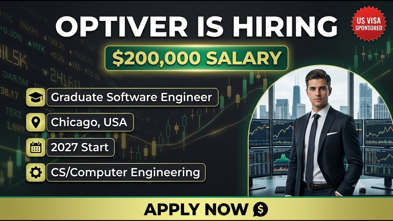 Optiver Graduate Software Engineer 2027 Batch | $200K Salary, Chicago #optiver #techjobs #btechjobs