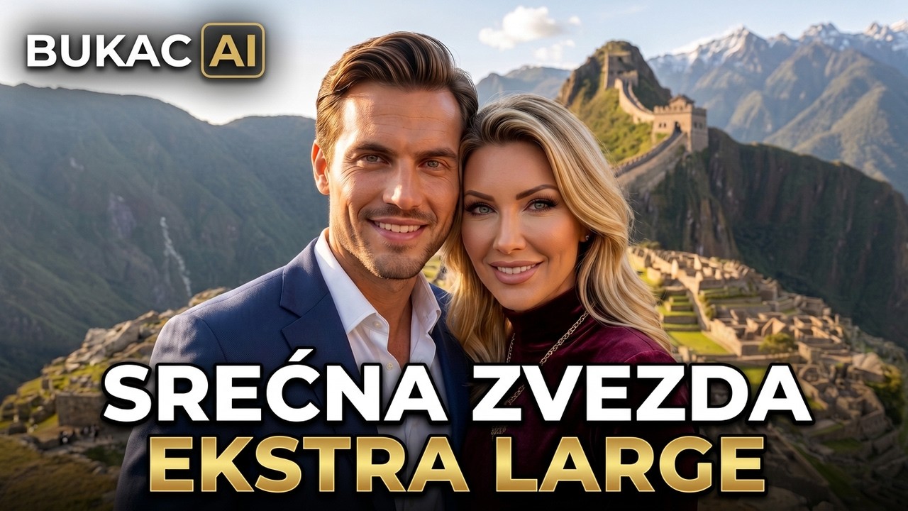 BUKAC AI - INSTRUMENTAL - SREĆNA ZVEZDA Extra Large (Official Audio 2026) 4K | Novi Balkan Hit
