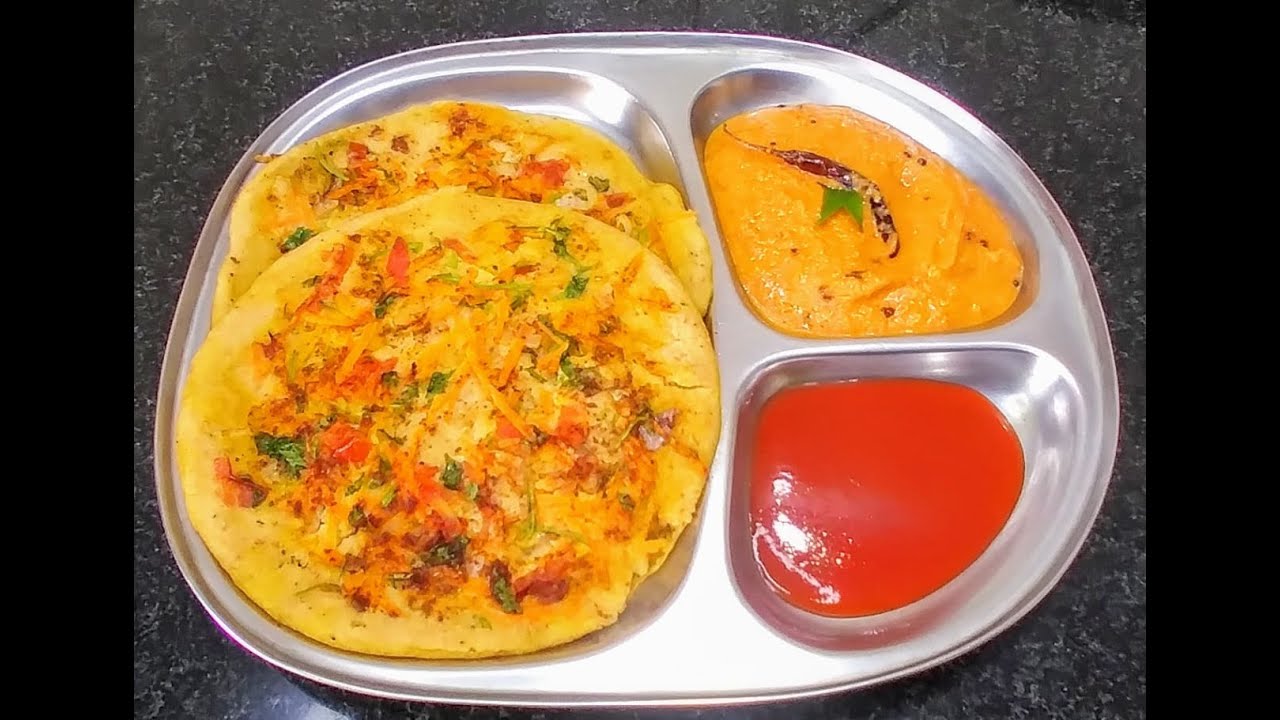 EASY & HEALTHY BREAKFAST RECIPE | MASALA VEGETABLE UTTAPAM