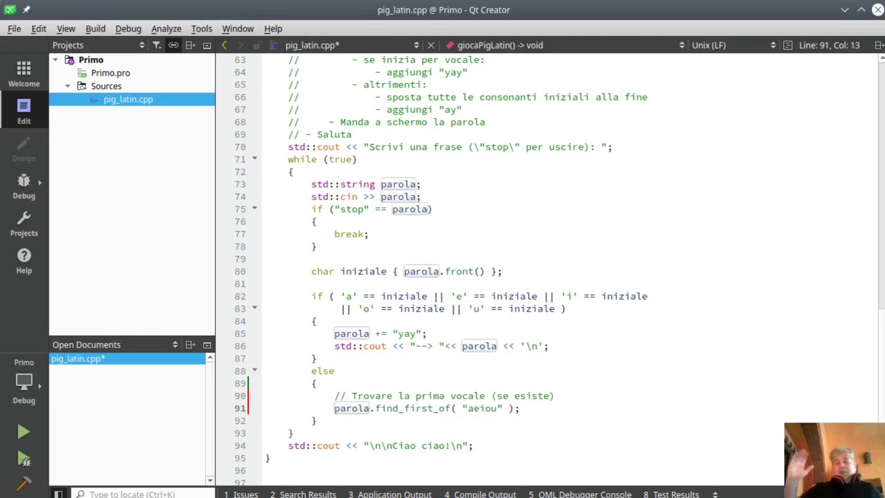 [ITA] Introduzione al C++ 018 - std::string: find(), substr(), size type, npos
