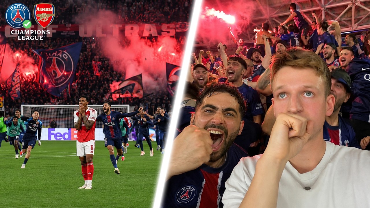 THE MOMENT PSG WIN ON PENALTIES vs ARSENAL