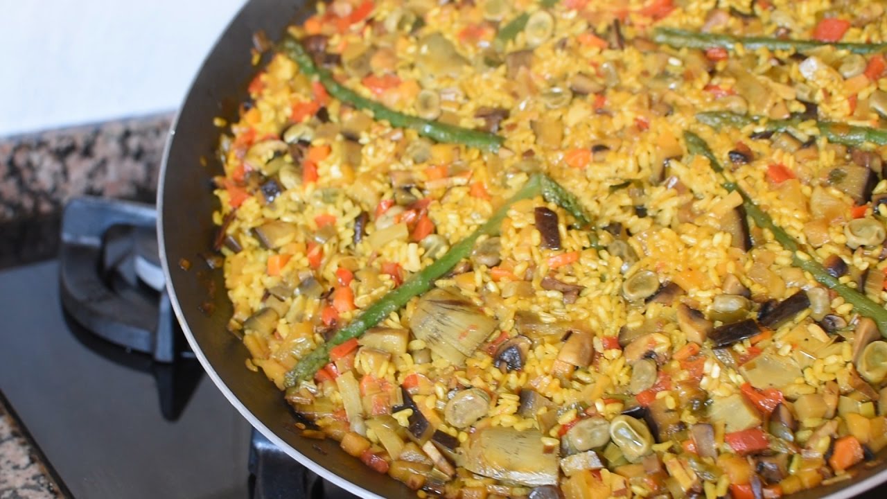 Paella de verduras || VEGANA