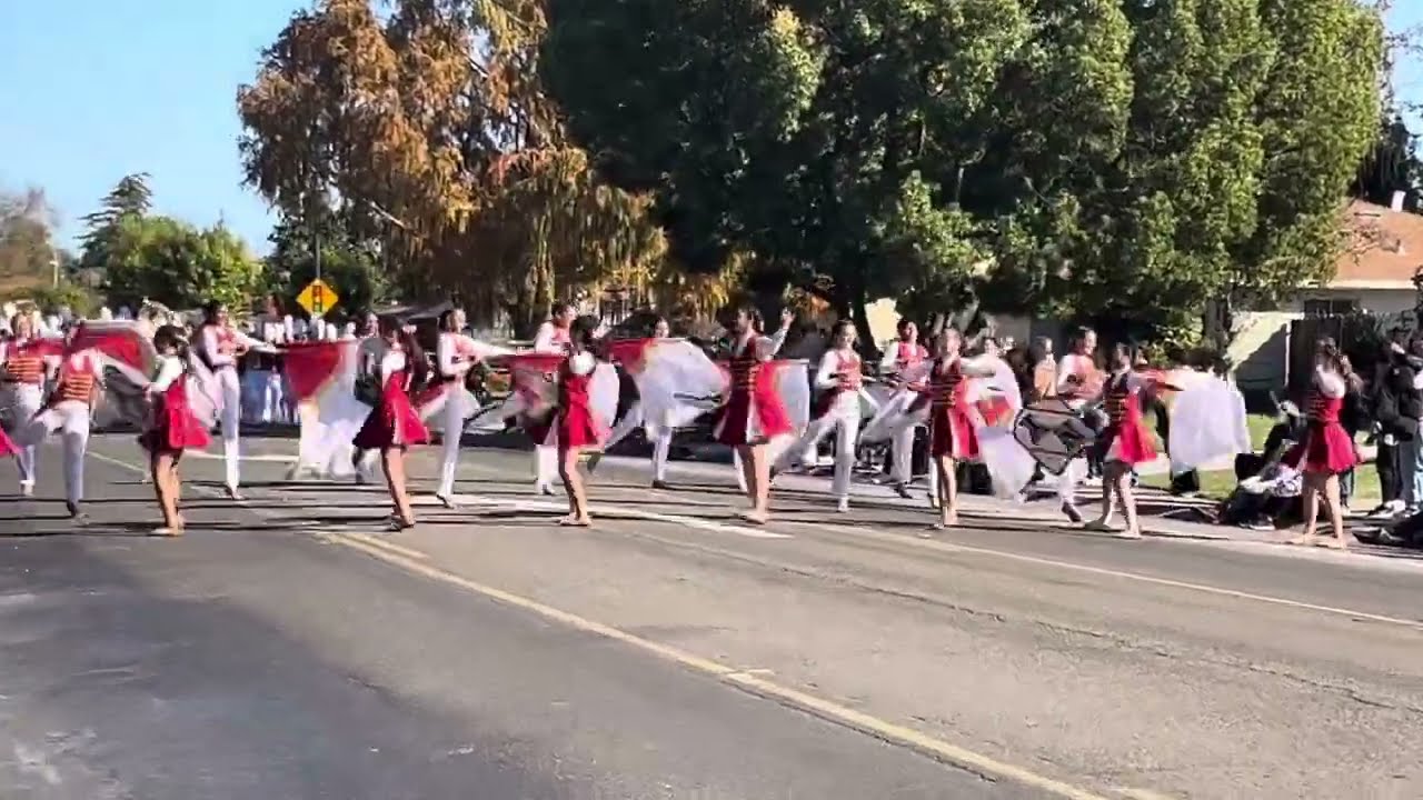 Golden valley HS marching band & color guard at the 2024 Lincoln review of champions
