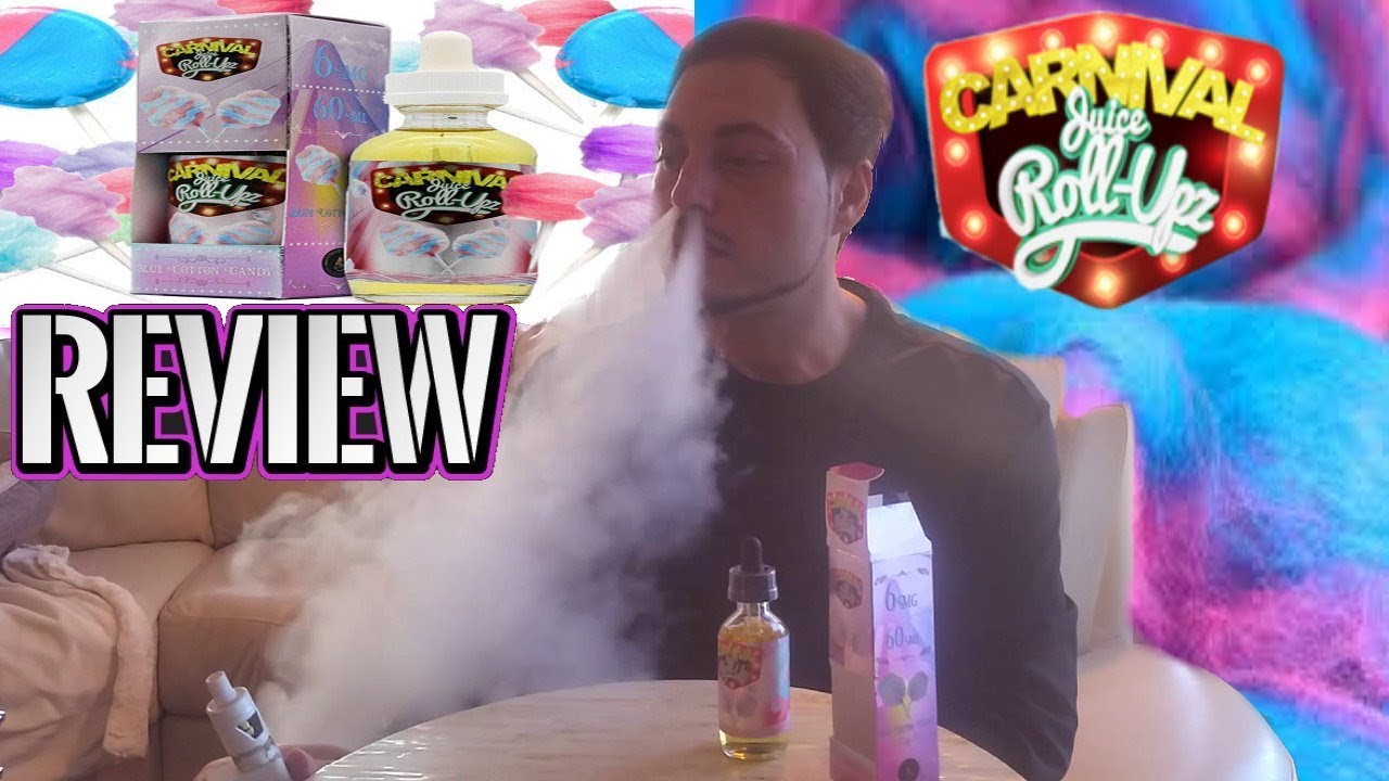 Carnival Juice Roll Upz Cotton Candy E-Juice Review