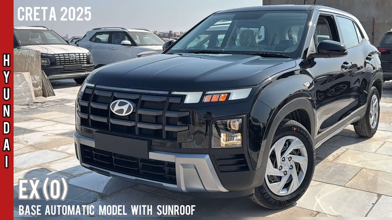 New Hyundai Creta EX(O) 2025 ❤️ New Variant with Sunroof | Base Automatic @ Rs 14.37L | Black Colour