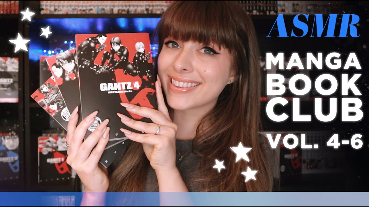 ASMR &bull; Manga Book Club! &bull;⚫ &bull; GANTZ &bull;⚫ &bull; vol.4-6 &bull; Whispered Book Review &bull; Tapping &bull; Page Flipping