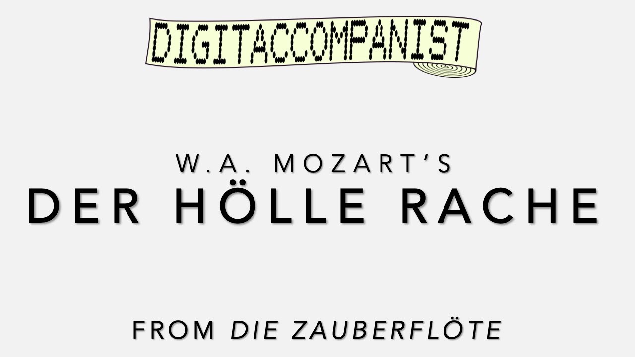 Der Hölle Rache – Digital Accompaniment