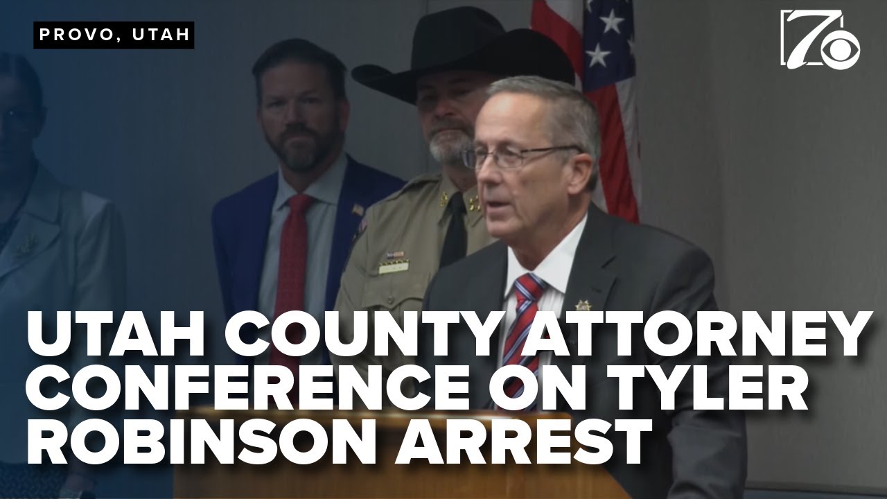Utah County Attorney conference on Tyler Robinson arrest