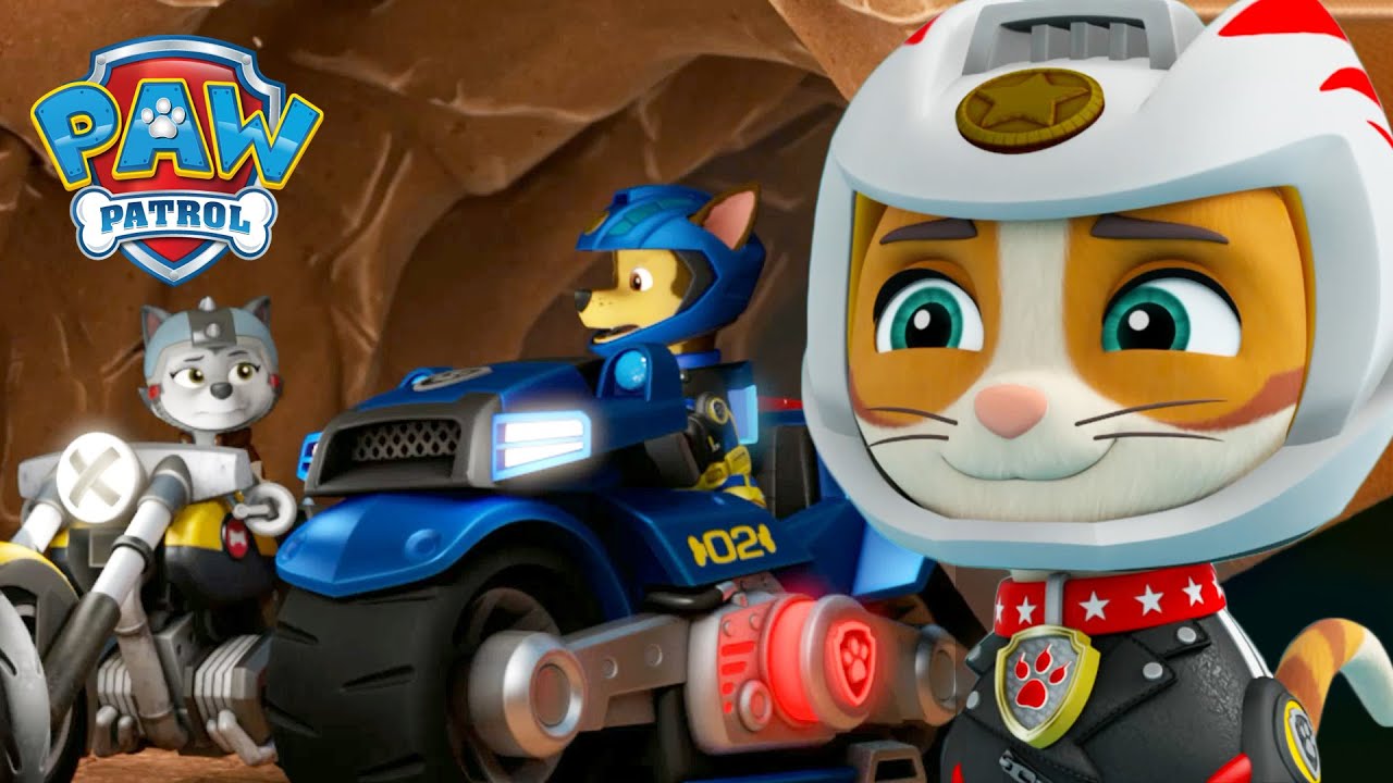 Kocour Wildy a Moto Tlapky zachraňují uvězněného Chase a další! - Tlapková Patrola PAW Patrol