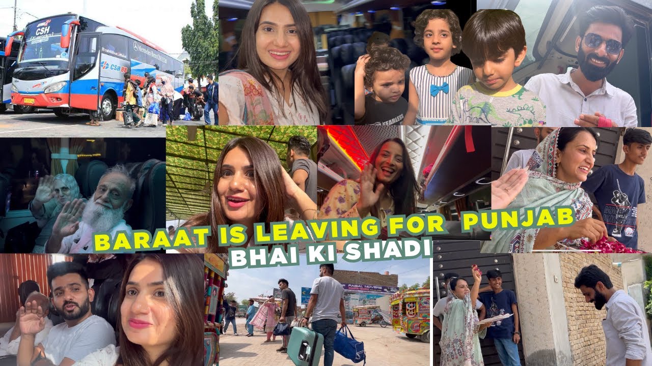 BARAT IS LEAVING FOR PUNJAB 🚌🤩| MERE BHAI KI SHADI | Bus Kharab Hogae😟 SHADI OFFICIALY STARTED😍