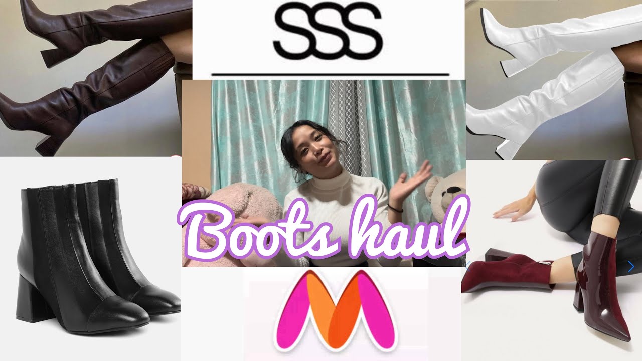 Winter Boots haul from SSS and Myntra under 999only #myntra #sssbootshaul #boots #wintercollection