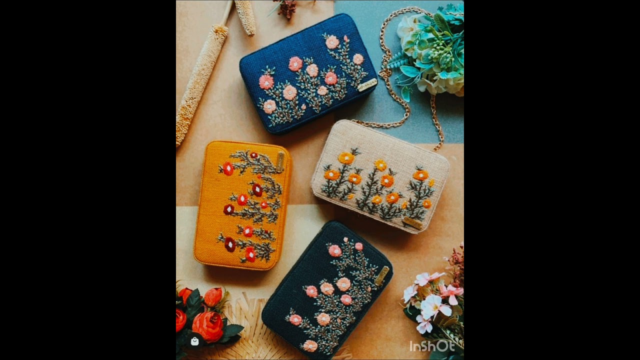 Assalam o alaikum bags new embroidery design are you like it subscribe 