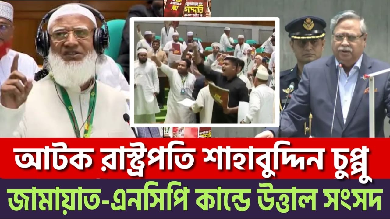 জামায়াত-এনসিপির প্রতিবাদে উত্তাল সংসদ! পদত্যাগ করলেন রাষ্ট্রপতি চুপ্পু? |Jamaat | Bnp| News BD Live