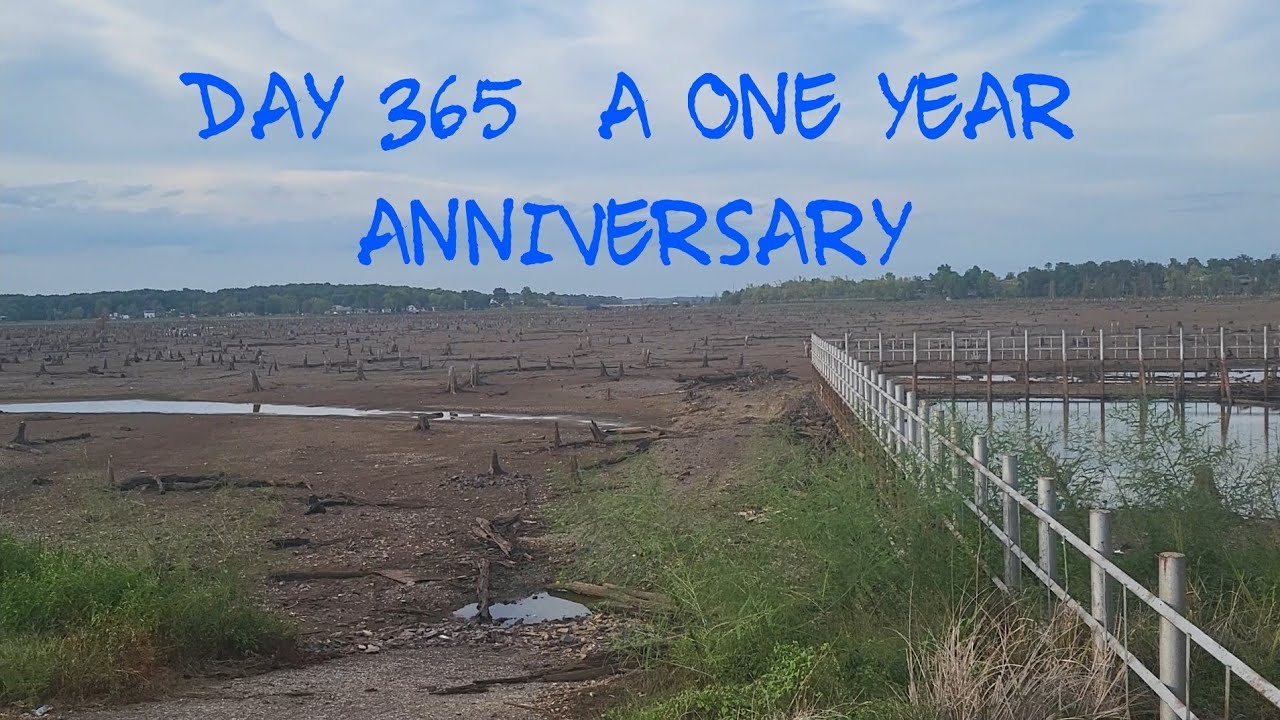 Draining Lake Conway - Day 365 vs. Day 1