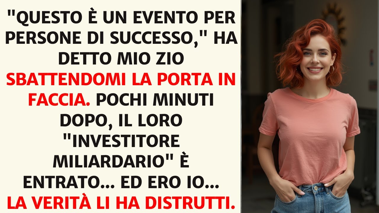 Mi Hanno Esclusa Dalla Riunione Di Famiglia… Senza Sapere Che Ero La Loro Investitrice Segreta.