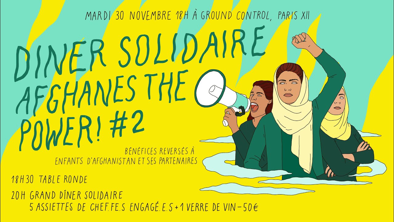 Refugee Food* / Dîner Afghanes The Power! #2 - TABLE RONDE