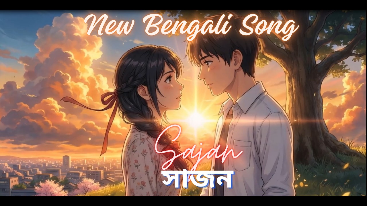 SAJAN (সাজন) | Hridoy feat. Joty | New Bengali Romantic Song | Official Music Video (Visualizer)