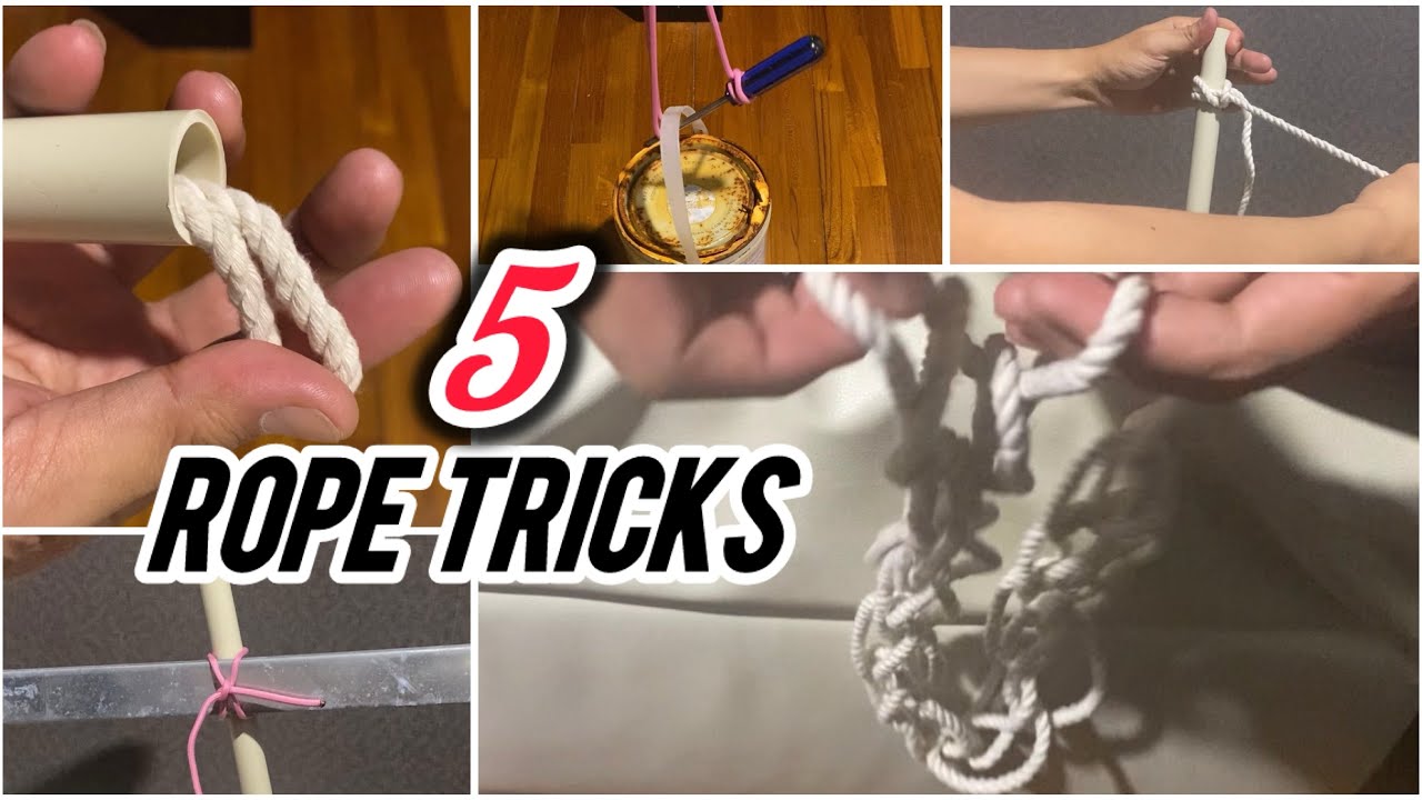 Умные и простые трюки с веревкой своими руками: 5 действительно работающих трюков!! #умно #легко ...