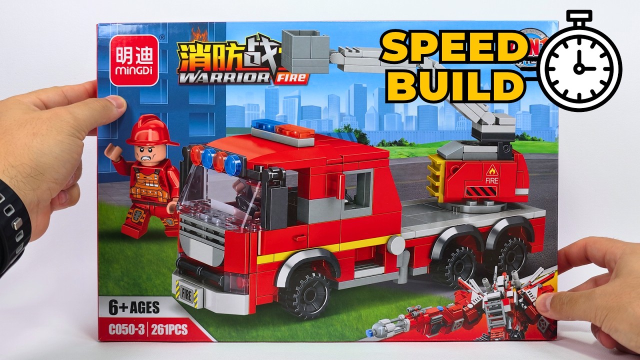 LEGO City Fire Truck &ndash; 4in1 Fire Robot Part 3 | Unofficial Speed Build