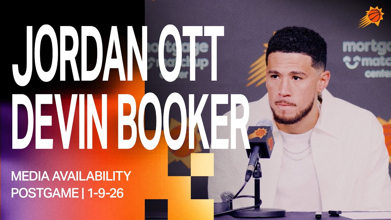 Head Coach Jordan Ott and Devin Booker Phoenix Suns Postgame Media Availability | 1-9-25