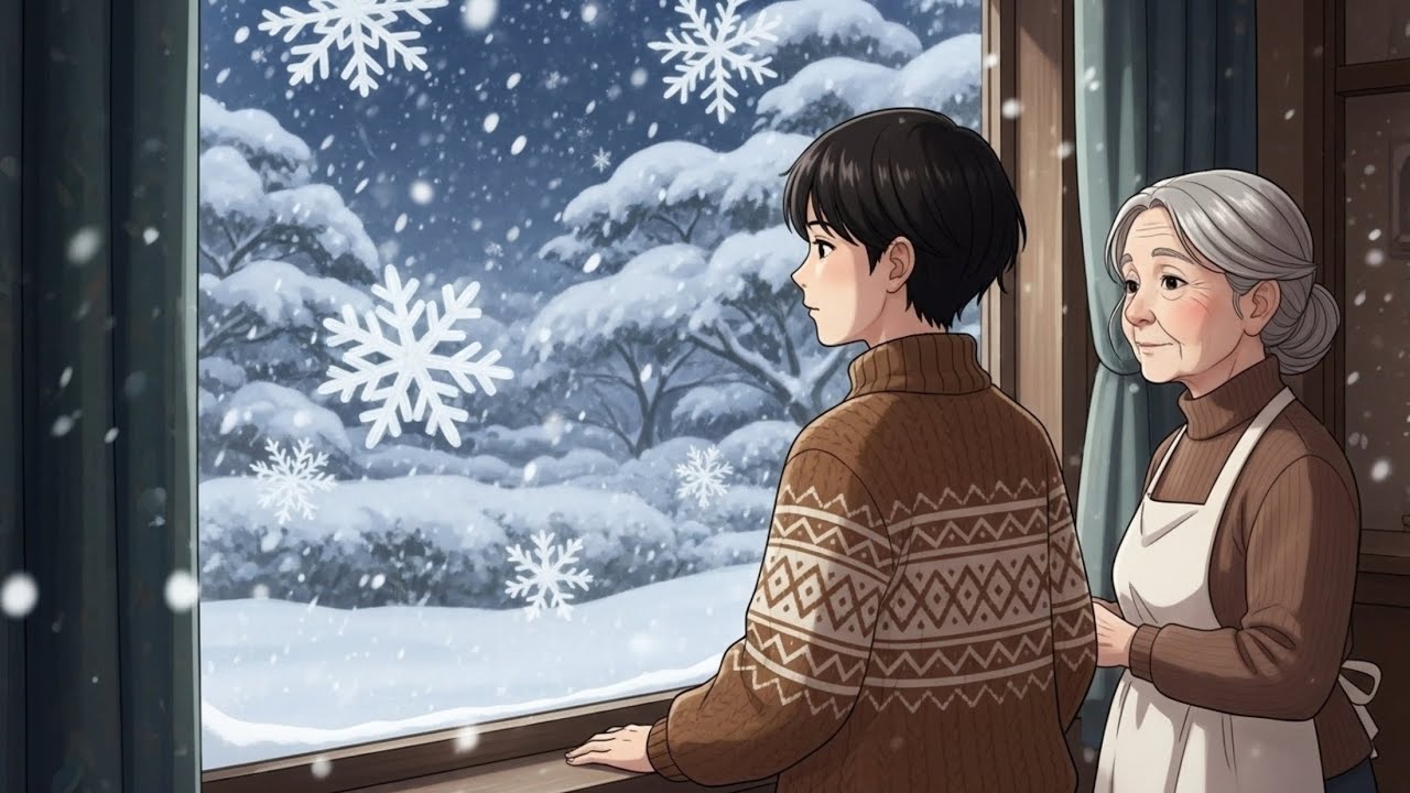 Snow Outside, Warm Light Inside #ghibli 